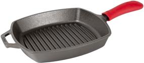 img 3 attached to 🍳 Lodge Manufacturing Co. Lodge Cast Iron Square Grill Pan, 10.5-inch, Black