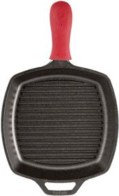 img 2 attached to 🍳 Lodge Manufacturing Co. Lodge Cast Iron Square Grill Pan, 10.5-inch, Black