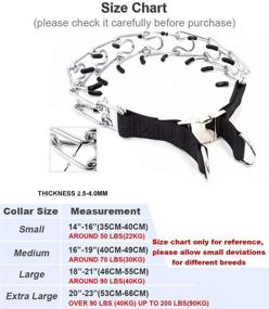 img 3 attached to 🐶 Supet Dog Prong Training Collar: Adjustable Pinch Collar for Effective Training, Bonus Tips & Link