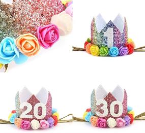 img 2 attached to 👑 Bubbmi Princess Birthday Artificial A01Crown: Perfect Event & Party Supplies for Children's Parties