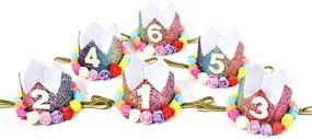 img 3 attached to 👑 Bubbmi Princess Birthday Artificial A01Crown: Perfect Event & Party Supplies for Children's Parties