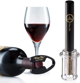 img 1 attached to 🍷 Wine Ziz Professional Wine Accessories Gift Box: Air Pressure Pump Bottle Opener, Foil Cutter, Aerator Pourer, Vacuum Stopper – Perfect Gift for Wine Lovers, Effortlessly Simple Wine Opener Air Pressure Set