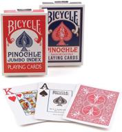 🚲 bicycle pinochle jumbo playing cards - bulk pack of 12 for professional gaming логотип