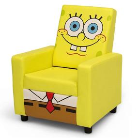 img 1 attached to 🪑 Spongebob Squarepants Deluxe High Back Upholstered Chair - Delta Children: Boosted SEO-friendly Product Title