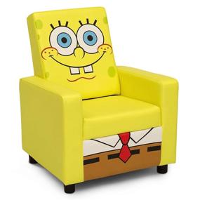 img 2 attached to 🪑 Spongebob Squarepants Deluxe High Back Upholstered Chair - Delta Children: Boosted SEO-friendly Product Title