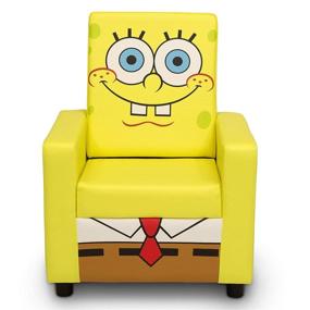 img 4 attached to 🪑 Spongebob Squarepants Deluxe High Back Upholstered Chair - Delta Children: Boosted SEO-friendly Product Title