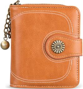 img 4 attached to PAPUKA Genuine Leather Checkbook Organizer Women's Handbags & Wallets