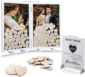 img 4 attached to Wedding Alternative Display Wooden Anniversary Event & Party Supplies