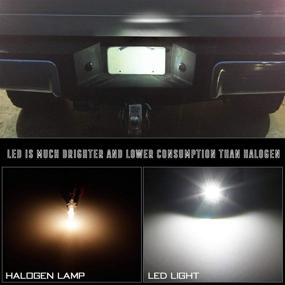 img 2 attached to 🔦 RUXIFEY LED License Plate Lights Compatible with Ford F150 F250 F350 Super Duty Ranger Explorer Bronco Excursion Expedition | Tag Light Lamp Assembly, Pack of 2 | 6500K White