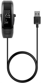 img 2 attached to 🔌 EXMRAT Garmin Vivosmart HR Charger: Replacement Charging Cable (Black, Pack of 2) - Compatible with Garmin Vivosmart HR/HR Plus Activity Tracker Regular Fit