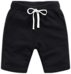 img 3 attached to DQCUTE Cotton Drawstring Sweatpants Toddler Boys' Clothing in Pants