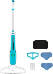 img 4 attached to Versatile Steam Mop with Multiple Steam Levels for Effective Floor Cleaning - Ideal for Tiles, Laminate, and Hardwood Surfaces - Includes 2 Mop Pads
