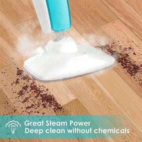 img 3 attached to Versatile Steam Mop with Multiple Steam Levels for Effective Floor Cleaning - Ideal for Tiles, Laminate, and Hardwood Surfaces - Includes 2 Mop Pads