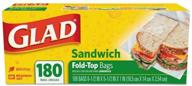 glad 60771 fold-top clear sandwich bags, 6.5 x 5.5, 180/box – improved seo-friendly description logo