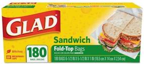 img 2 attached to Glad 60771 Fold-Top Clear Sandwich Bags, 6.5 x 5.5, 180/Box – Improved SEO-friendly Description