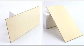 img 1 attached to 🛠️ Acmer 20 Pack 200x100x1.5mm DIY Wood Sheets Natural Unfinished Wood Thin Craft Board Hobby Wood Plywood for DIY Crafts Wooden Mini House Boat Airplane Model