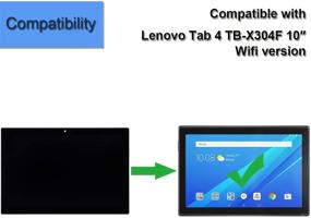 img 1 attached to 📱 Lenovo Tab 4 10 WiFi X304 LCD Display Replacement - Full Assembly Black LCD Touch Screen Digitizer Compatible with TB-X304L TB-X304F