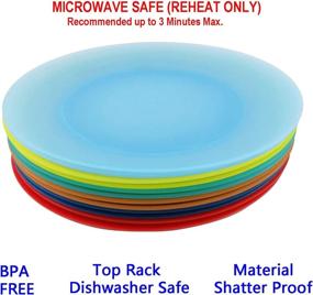 img 2 attached to 🍽️ AOYITE Reusable Dishwasher Assorted Dinnerware: Sustainable and Easy-to-Clean Tableware