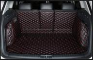 fhjbp custom fit trunk cargo liner for 2016-2021 mazda cx-5 (back seats splitted 2 parts) - all weather trunk mat logo