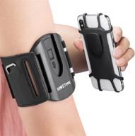 functional moston detachable running armband for 4-7 inch screen cell phones - ideal for sports, fitness, and outdoor activities logo