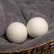 🧺 woolite reusable wool laundry dryer balls: cut drying time in half, reduce wrinkles, eco-friendly & money saving - 2-pack logo
