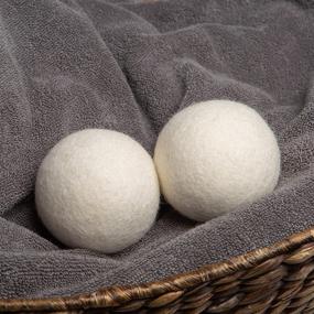 img 4 attached to 🧺 WOOLITE Reusable Wool Laundry Dryer Balls: Cut Drying Time in Half, Reduce Wrinkles, Eco-Friendly & Money Saving - 2-Pack