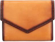 ivtg genuine leather trifold handmade women's handbags & wallets logo