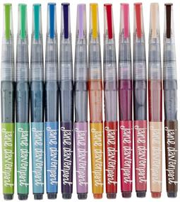 img 4 attached to 🧜 Vibrant Jane Davenport MERMAID MARKERS 12/PKG for Artistic Masterpieces