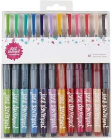 img 2 attached to 🧜 Vibrant Jane Davenport MERMAID MARKERS 12/PKG for Artistic Masterpieces