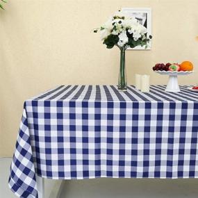 img 2 attached to Zdada Polyester Checkered Tablecloth - 60X102 Inch