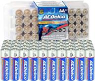 батарейки acdelco maximum power super alkaline aa - 40 штук с 10-летним сроком годности и упаковкой с возможностью повторного закрытия. логотип