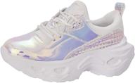 👟 luckystep holo iridescent comfort women's shoes logo