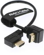 🔌 high-quality alvin's cables z cam e2 l shape 2.0 hdmi cable - reliable connection for portkeys bm5 monitor (30cm) logo