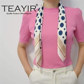 img 3 attached to 🧣 TEAYIR Mulberry Silk Scarf for Women - Women's Accessories, Scarves, and Wraps