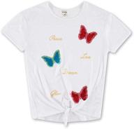 🦋 shimmering sequin butterfly pineapple clothing for speechless girls: tops, tees & blouses logo