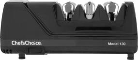 img 2 attached to Chef’sChoice 130 Professional Electric Knife Sharpening Station - USA Made, 3-Stage, Black. Ideal for Straight & Serrated Knives with Diamond Abrasives.