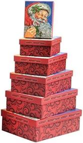 img 1 attached to 🎁 Christmas Boxes: Versatile Nesting Holiday Retail Fixtures for Your Store