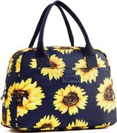 insulated cooler reusable sunflower printing feeding logo