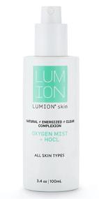 img 4 attached to 💦 Lumion Skin Natural Oxygen Face Mist - Hydrating and Calming, Hypochlorous Acid Formula for Healthy and Glowing Skin, 3.4 fl oz (100 ml)