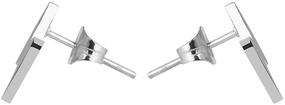 img 3 attached to ⚡ Stainless Steel Lightning Bolt Dangle Earrings for Women, Girls, and Teens - 60mm/2.4in Length