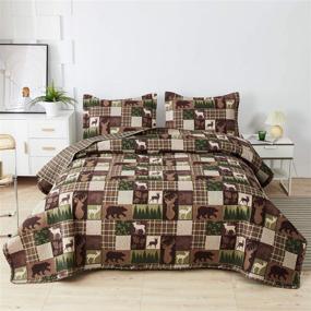 img 4 attached to Bedspread Lightweight Reversible Bedding Coverlet