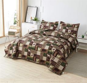 img 3 attached to Bedspread Lightweight Reversible Bedding Coverlet