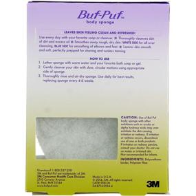 img 2 attached to Buf, Puf Double-Sided Body Sponge (Set of 5) – Exfoliating Bath Sponge for Smooth and Radiant Skin