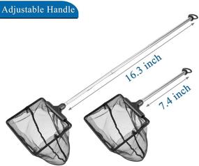 img 3 attached to Ловушка для аквариумных рыбок из нержавеющей стали Lpraer с удлиненной ручкой и тонкой сеткой - идеально подходит для ухода за рыбками в аквариуме.