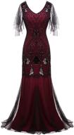 fairy couple sequined elegant burgundy women's clothing logo