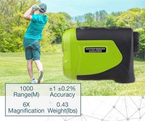 img 1 attached to Rainier Gear Sport & Hunting 1150 Yards Laser Rangefinder - Linear, Slope, Scan Modes - Compact, Waterproof, Accurate