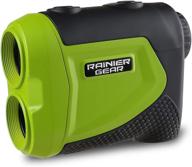 rainier gear sport & hunting 1150 yards laser rangefinder - linear, slope, scan modes - compact, waterproof, accurate logo