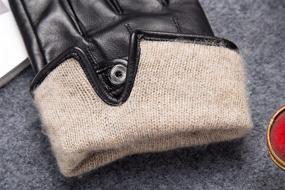 img 1 attached to 🧤 Premium Ethiopian Full Hand Touchscreen Men's Accessories by MarSue Cashmere