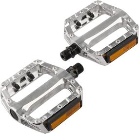 img 1 attached to 🚲 AVASTA Bike Pedals: Durable Aluminum Alloy Pedals with Reflectors for Mountain & Road Bikes - 9/16 Inch Thread Size