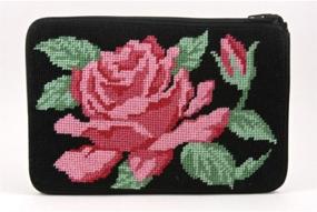 img 1 attached to Cosmetic Purse Rose Needlepoint Kit